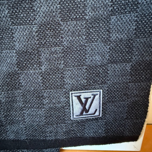 Louis Vuitton Petit Damier Graphite LV Logo
Wool Scarf - Picture 10 of 15
